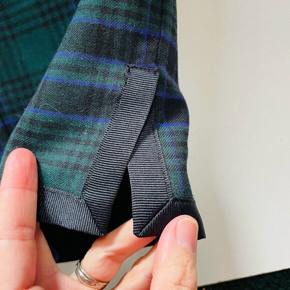 NWT Talbots Pant Trouser Tartan Watch Plaid Wool Stretch Winter Holiday Ribbon - Picture 7 of 11